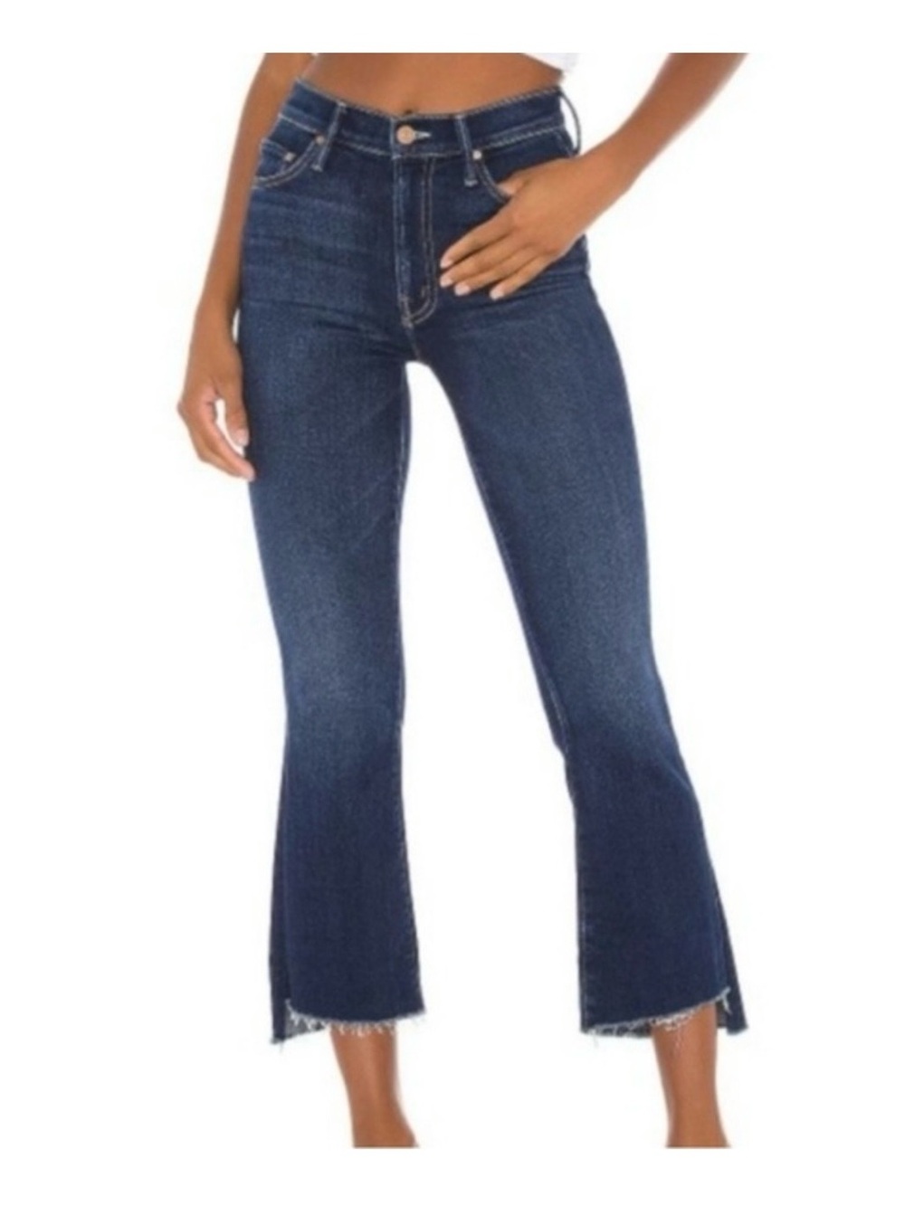 MOTHER Insider Crop Step Fray jeans Size 27